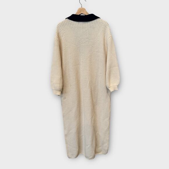 STAUD Altea Waffle-Knit Cotton-blend Maxi Dress Size Large - Picture 7 of 14